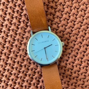 NWOT Silver and Brown Original The Horse Watch
